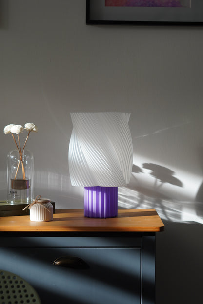 LAMPE GUIMAUVE XL Lait-Violette