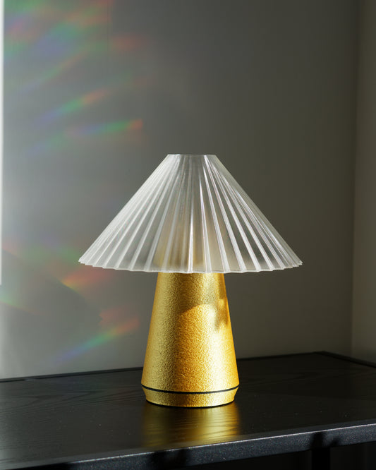 SINGAPORE GOLD-TRANSLUCENT | Lampe à poser